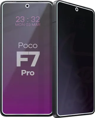 Produktbild von Hybridglas mit Privatschutzfilter für Xiaomi POCO F7 Pro, Bizon Glass Mule Shadow, Matt