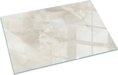 Produktbild von Natürliches Marmormuster – Glasbodenplatte für – Kaminofen – Kaminplatte Glas – Schutzglas – Funkenschutzplatte –Glasbodenplatte Feuerfeste – Hitzeschutzplatte – Bodenschutz aus Glas – 100x70 cm