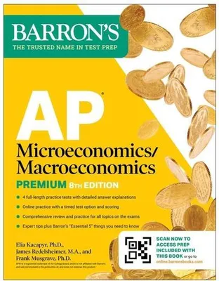 Obrázek produktu pro AP Microeconomics/Macroeconomics Premium, Eighth Edition: Prep Book with 4 Practice Tests + Comprehensive Review + Online Practice (2026)