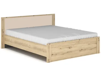 Obrázek produktu pro nabbi Manželská postel s roštem Daicos LB-160 160x200 cm - dub artisan / champagne