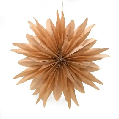 Only Natural – Papier-Lampenschirm – Gold – 60 cm – Ansicht 1