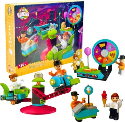 Produktbild von Kinder-Baukasten „Freizeitpark“, 130 Teile