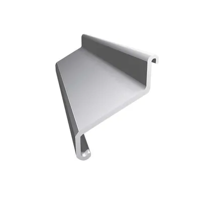 Zdjęcie produktu dla Renoplast Profil okapowy aluminiowy K30, Do posadzki klejonej na tarasy i balkony, Łącznik profili, Szary