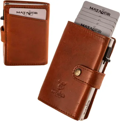 Produktbild von MATADOR Leder MIAMI Slim Wallet ohne Münzfach Vintage Braun