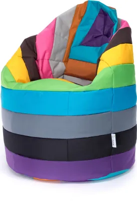 Produktbild von Ecopuf - Sitzsack Bean Bag L Streifen, Outdoor & Indoor, 70x110 cm
