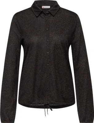 Produktbild von LTD QR printed jersey blouse w 27103 darkest brown Größe 34