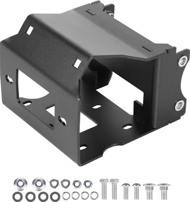 Produktbild von VEVOR ATV Windenhalterung, 907–1633 kg Kapazität, Anhängerwinden-Montageplatte für Polaris Sportsman 2009 und neuere Modelle, mit 2 Befestigungslöchern, pulverbeschichteter Stahl, schwarz