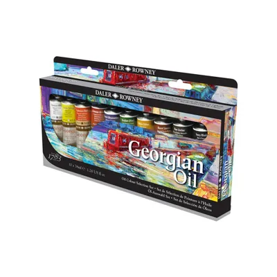 Image de Daler-Rowney Set de sélection de peinture à l'huile géorgienne, 10 x 38 ml