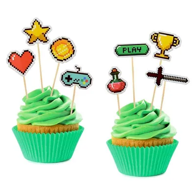 Produktbild von Muffindeko "Game On" Gaming Party 8 Picker