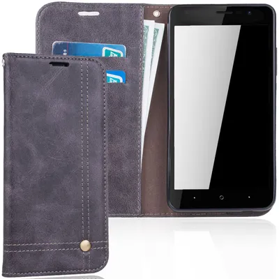 Zdjęcie produktu dla Etui ochronne na telefon komórkowy Wiko Lenny 4 Cover Wallet Case Grey