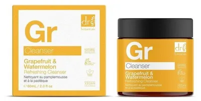 Produktbild von Dr Botanicals Grapefruit & Watermelon Refreshing Cleanser, Reinigungsgel, Frauen, Jeder Hauttyp, Reinigend, Aqua (Water), Cocamidopropyl Betaine, Coco-Glucoside, Glycerin, Sodium Chloride, Xanthan Gum,..., 60 ml