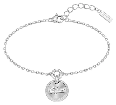 Imagen del producto de Colección de joyería para mujer Lacoste MEMENTO, fabricada en acero inoxidable y con el emblemático cocodrilo grabado