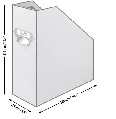 Produktbild von Rössler Papier - S.O.H.O. Taupe - Stehsammler f. DIN A4 m. Griff - Liefermenge 1 Stück