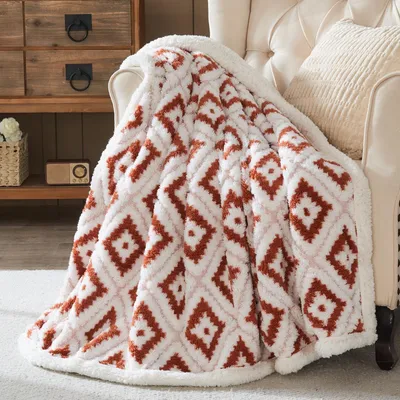 Zdjęcie produktu dla Koc polarowy Sherpa, 127 x 153 cm, w kolorze brązowym