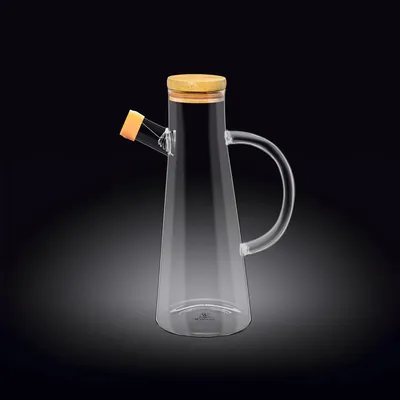 Produktbild von Wilmax Ölflasche 500 ml Glas mit Bambusdeckel WL-888964/A