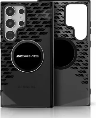 Obrázek produktu pro Etui Amg Transparent Rhombs Magsafe Do   Samsung Galaxy S25 Ultra Czarny