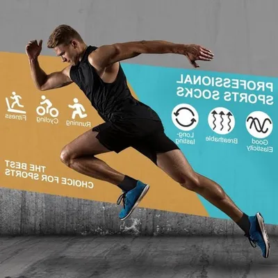 Atmungsaktive Sportsocken für Herren und Damen, kurze Baumwoll-Sneakersocken für Laufen und den täglichen Gebrauch