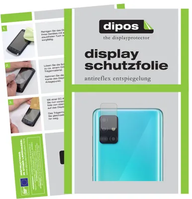 Zdjęcie produktu dla 5x folia ochronna do obiektywu aparatu Samsung Galaxy A51 matowy ekran ochronny folia ochronna wyświetlacza dipos