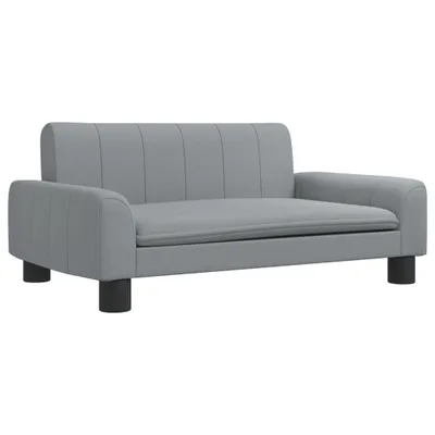 Immagine prodotto di vidaXL Divano per bambini grigio chiaro 70x45x30 cm tessuto