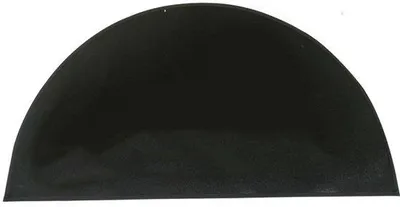Immagine prodotto di Tessuto in fibra di vetro - Semicircolare - 3 strati ignifugo - Fibra di vetro - Accessorio per stufa - Protezione per pavimenti - 102 x 50 cm - nero