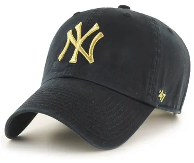Produktbild von '47 Brand Cap MLB New York Yankees Metallic '47 CLEAN UP Black