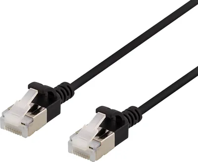 Produktbild von Deltaco UFTP-1057, 3 m, Cat6a, U/FTP (STP), RJ-45, RJ-45, Schwarz