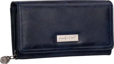 Produktbild von JENNIFER JONES Damen Geldbörse Portemonnaie Blau (1108)