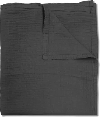 Produktbild von Sleezzz® Musselin Decke schwarz 150 x 200 cm