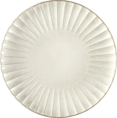 Produktbild von HowHomely | Teller - Serviceteller - 32 cm - Creme - Dekoteller - Rund