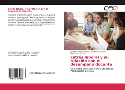 Produktbild von Estrés laboral y su relación con el desempeño docente