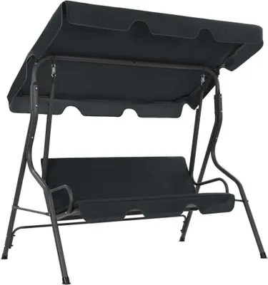 Image de Balancelle de jardin Anthracite 170 x 110 x 153 cm