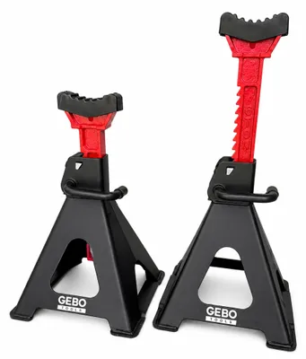 Obrázok produktu pre Podpery 2ks, 6t, 39 - 60cm, s dvojitým zabezpečením a gumovou podložkou, Gebo Tools
