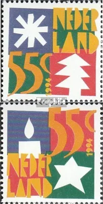 Produktbild von Briefmarken Niederlande 1994 Mi 1528-1529 (kompl.Ausg.) postfrisch Dezembermarken