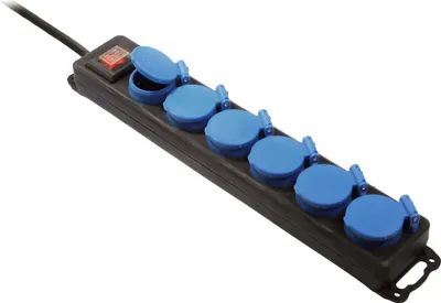 Produktbild von as-Schwabe 6-fach VerteilersteckdoseIP44, 1,5 m H07RN-F3G1,5