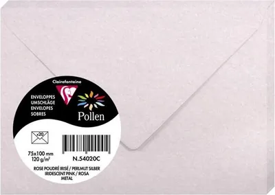 Produktbild von Clairefontaine Umschlag Pollen 75x100 120g perl-ros