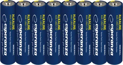 Immagine prodotto di Batterie alcaline Esperanza AAA 8 blister (EZB104)