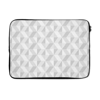 Produktbild von MuchoWow® Laptop Hülle 14 ZollZickzack - Grau - Muster - Geometrie Laptoptasche - Laptoptasche - Stoßsicher - Schutzhaube