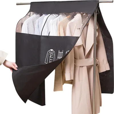 Image de Housses anti-poussière en non-tissé pour vêtements, housses anti-poussière pour la maison, cintres
