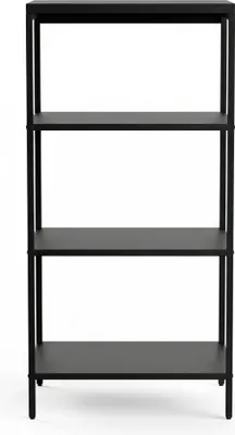 Produktbild von Bücherregal mit 4 offenen Einlegeböden, bodenstehend, Stahlgestell
