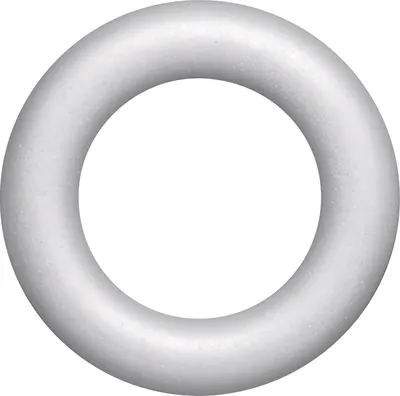 Produktbild von Styropor Ring 15cm weiß Packung mit 6 Stück