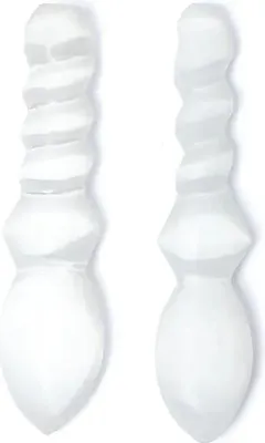 Produktbild von Selenitspirale Athame – Packung mit 2 Stück – ±15 x 4 x 2 cm, 130–150 g