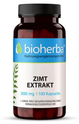Produktbild von Bioherba Zimt Extrakt 300 mg 100 Kapseln