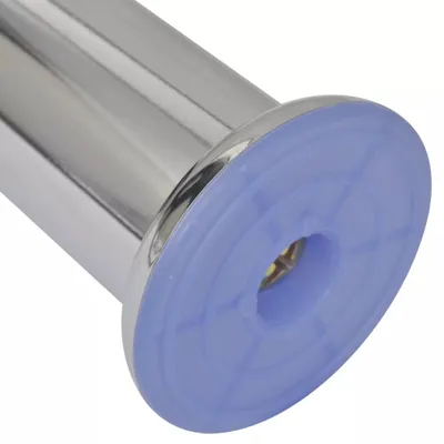 Produktbild von vidaXL 4 x Möbelfuß Sofafuß Sockelfuß Chrom rund 120 mm