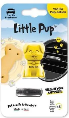 Obrázek produktu pro Vůně do auta "Vanilla Pup-sation", žlutá, LITTLE PUP 7640186843584