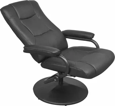 Zdjęcie produktu dla vidaXL Leżak czarny 66,5 x 75 x 99 cm imitacja skóry