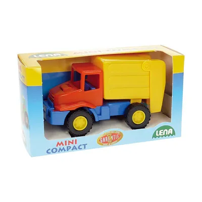 Produktbild von Lena Mini Compact Müllwagen, LKW, 3 Jahr(e), Kunststoff, Rot, Gelb