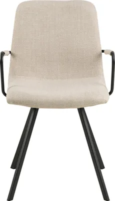 Produktbild von Selina Esszimmerstuhl mit Armlehne beige.
