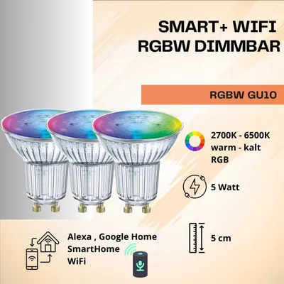 Produktbild von Ledvance Smart+WiFi LED Leuchtmittel Reflektor GU10 Reflektor GU10 5 W