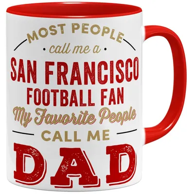 Keramikbecher American Football Fanbecher 325 ml rot