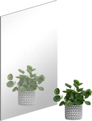 Produktbild von Famanu Wandspiegel Selbstklebend - Rahmenlos und bruchsicher - 3 mm dicke Spiegelfliesen für Zuhause